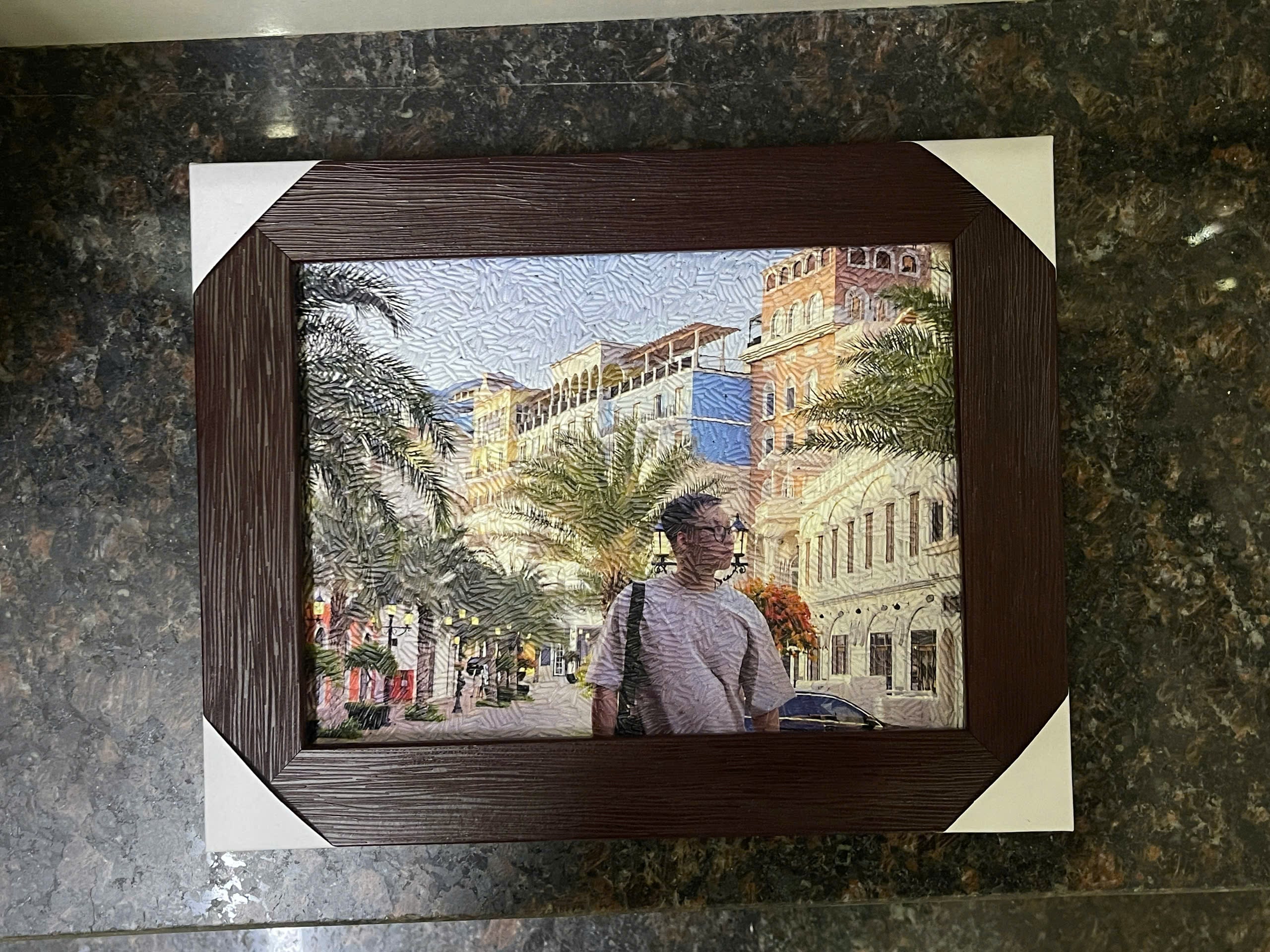 Tranh Gạo Chân Dung Tự Thiết Kế Hình ảnh Tranh Gạo Chân Dung Tự Thiết Kế - Ảnh thực tế sản phẩm Tranh Gạo