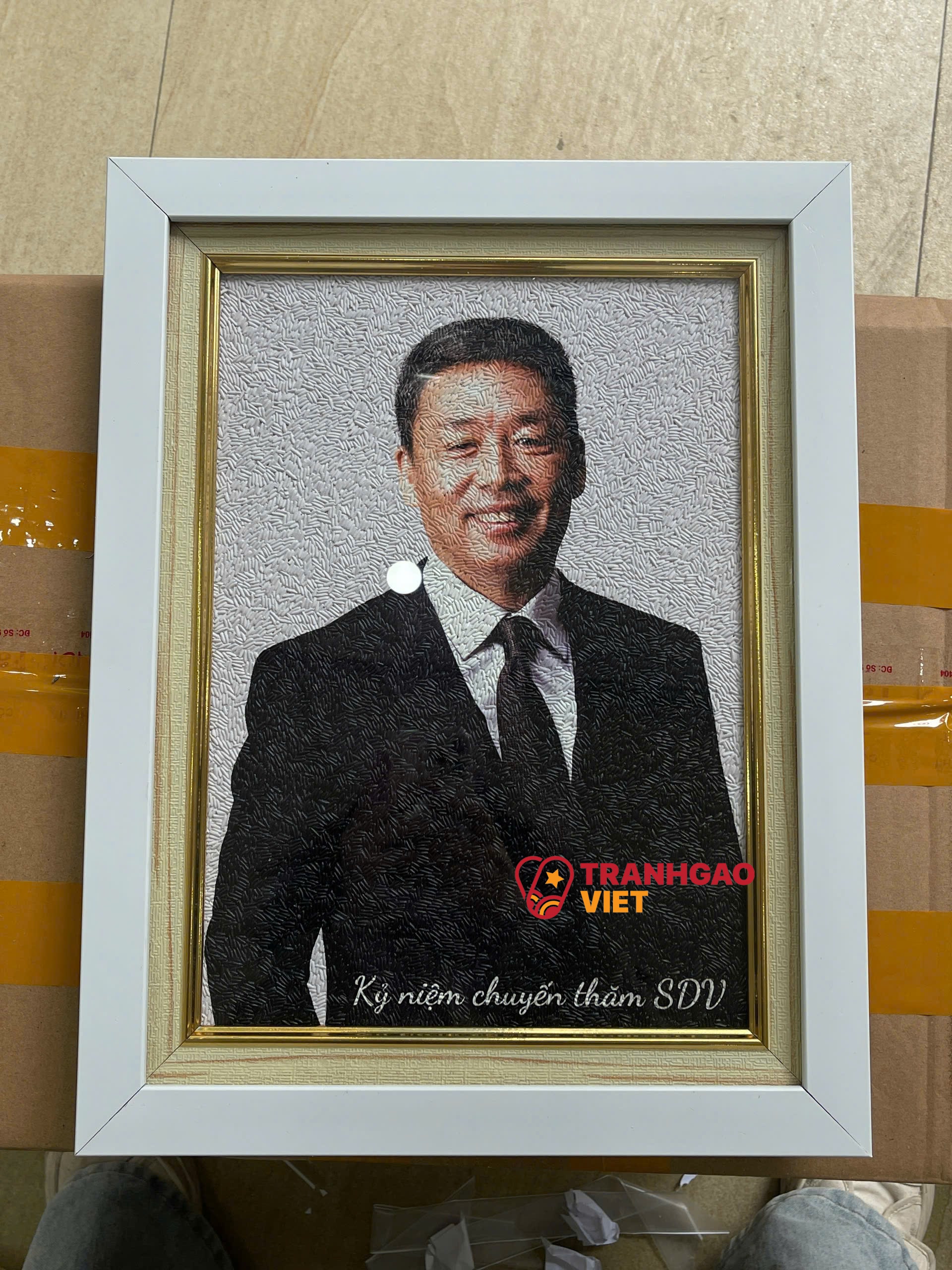 Tranh Gạo Chân Dung tại Bắc Kạn Hình ảnh Tranh Gạo Chân Dung tại Bắc Kạn - Ảnh thực tế sản phẩm Tranh Gạo