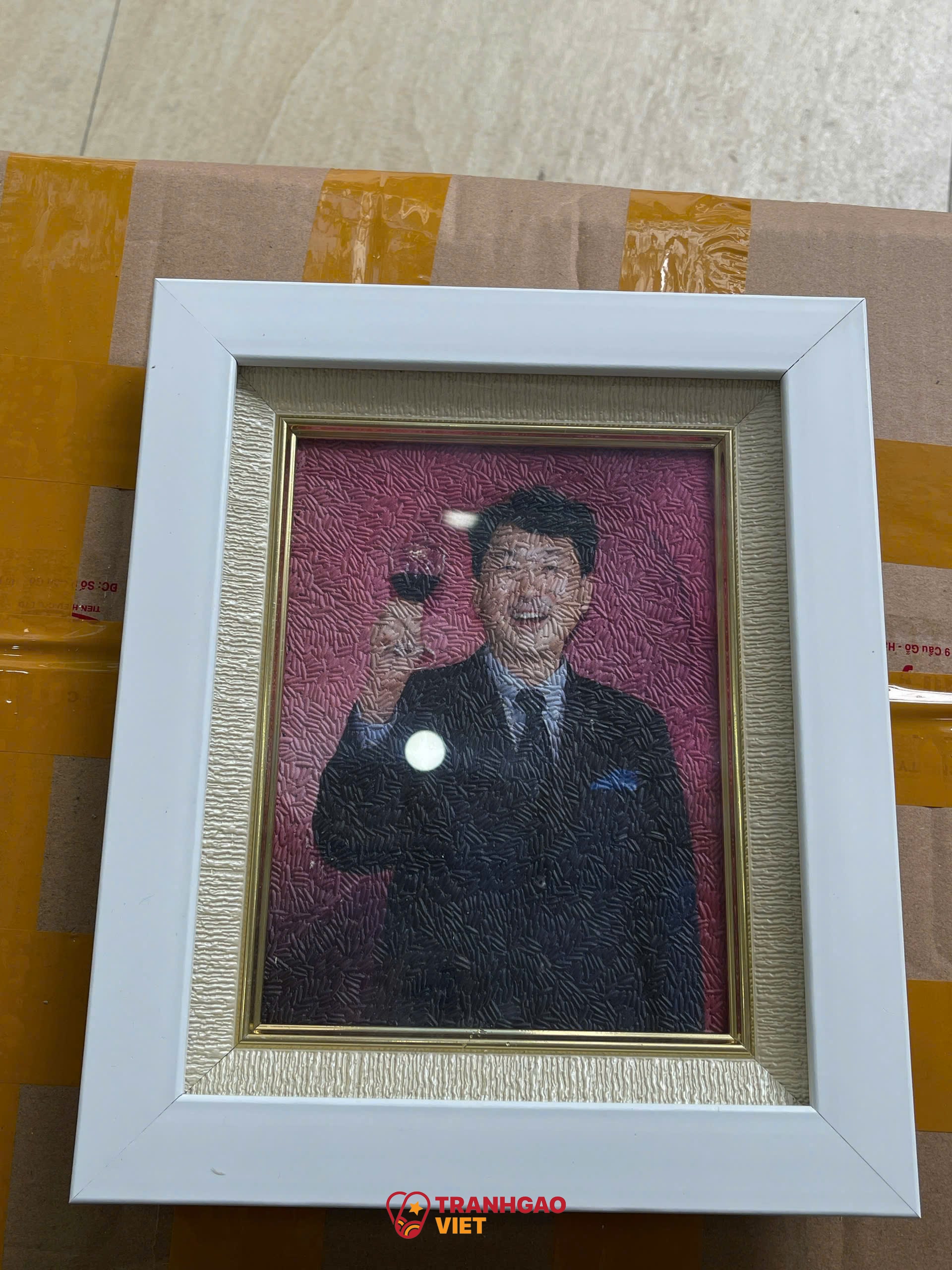 Tranh Gạo Chân Dung tại Bắc Ninh Hình ảnh Tranh Gạo Chân Dung tại Bắc Ninh - Ảnh thực tế sản phẩm Tranh Gạo