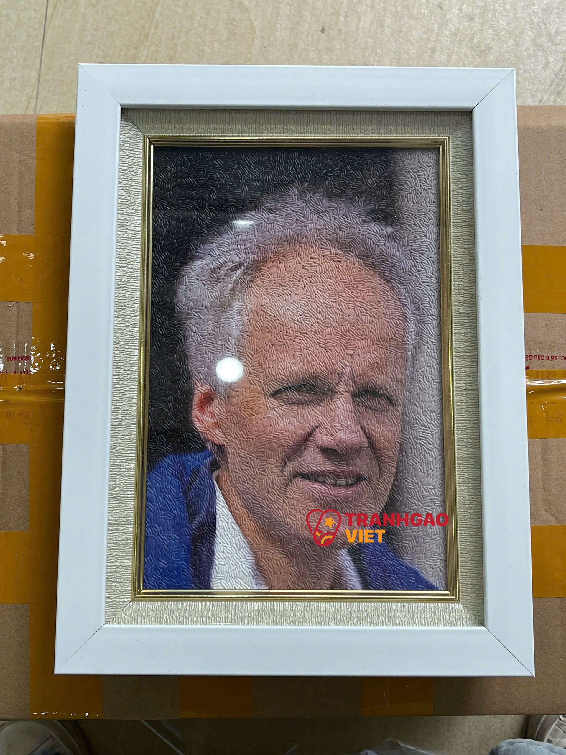 Tranh Gạo Chân Dung tại Bình Dương Hình ảnh Tranh Gạo Chân Dung tại Bình Dương - Ảnh thực tế sản phẩm Tranh Gạo