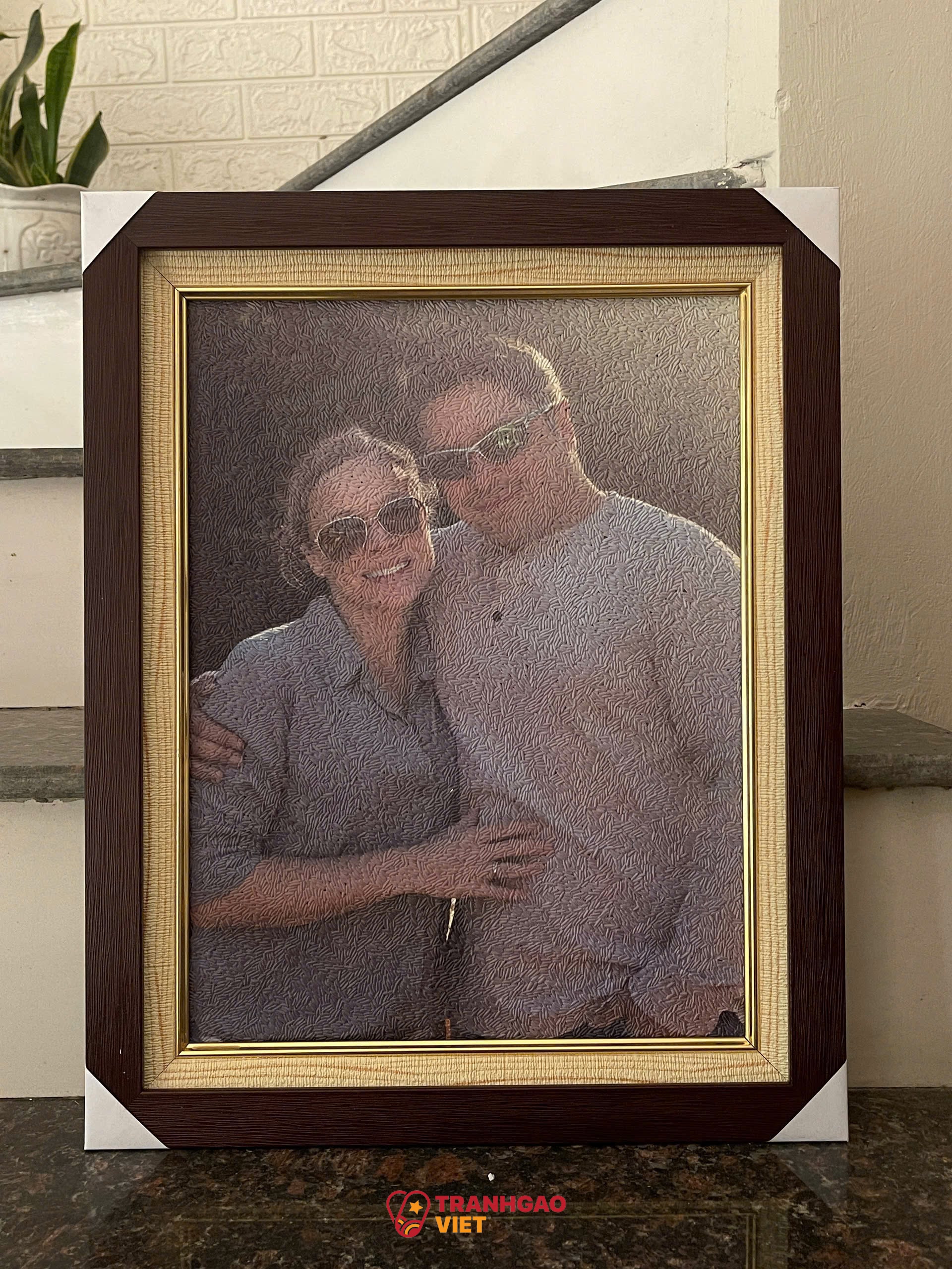 Tranh Gạo Chân Dung tại Bình Phước Hình ảnh Tranh Gạo Chân Dung tại Bình Phước - Ảnh thực tế sản phẩm Tranh Gạo