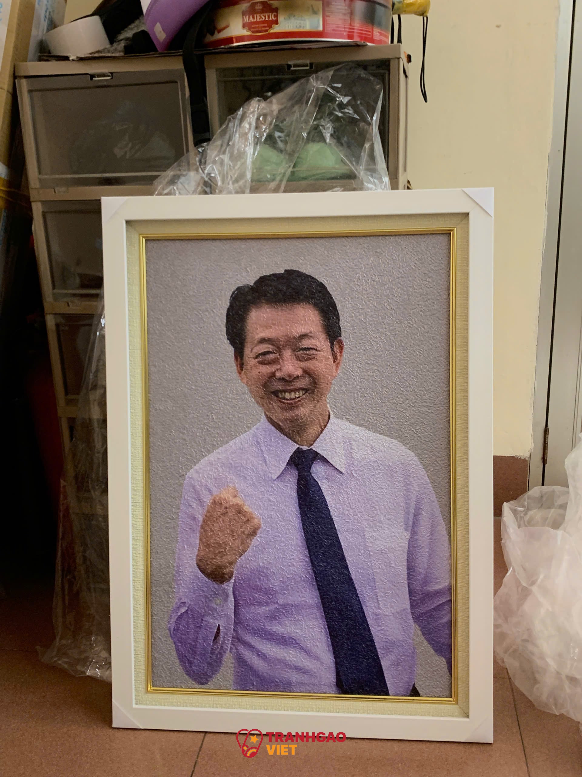 Tranh Gạo Chân Dung tại Đắk Nông Hình ảnh Tranh Gạo Chân Dung tại Đắk Nông - Ảnh thực tế sản phẩm Tranh Gạo