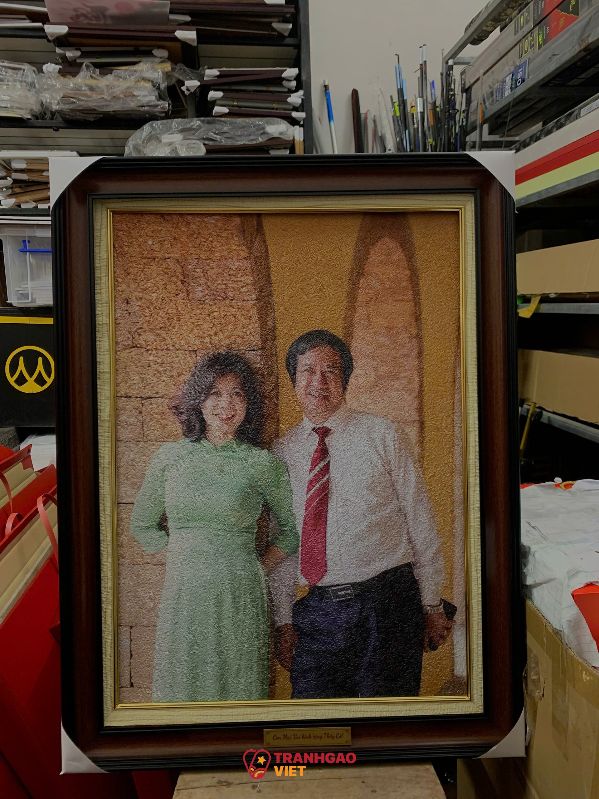 Tranh Gạo Chân Dung tại Gia Lai Hình ảnh Tranh Gạo Chân Dung tại Gia Lai - Ảnh thực tế sản phẩm Tranh Gạo