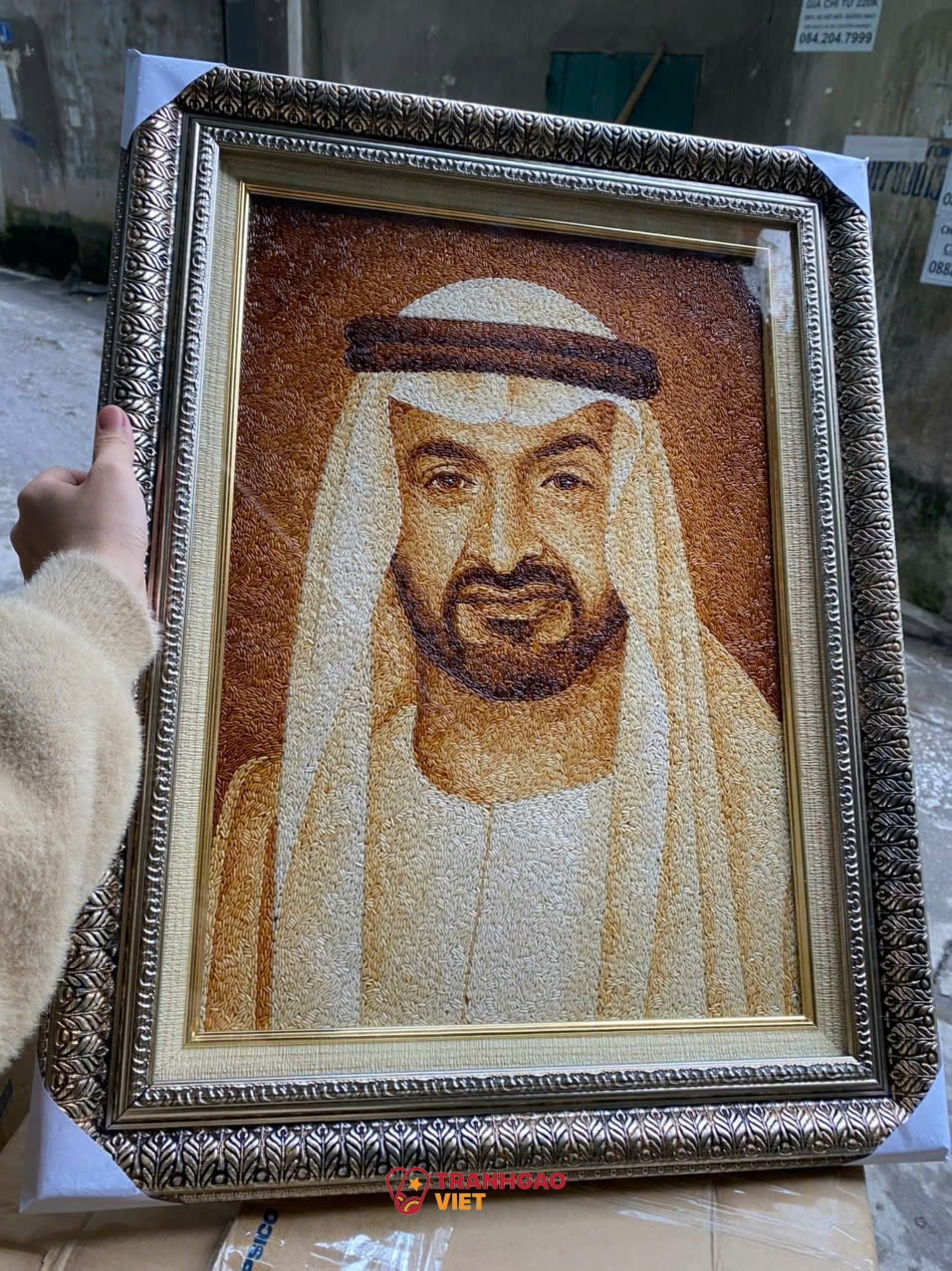 Tranh Gạo Chân Dung tại Hà Giang Hình ảnh Tranh Gạo Chân Dung tại Hà Giang - Ảnh thực tế sản phẩm Tranh Gạo