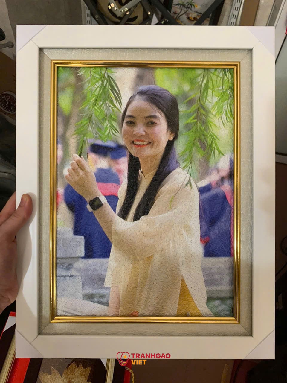 Tranh Gạo Chân Dung tại Hà Tĩnh Hình ảnh Tranh Gạo Chân Dung tại Hà Tĩnh - Ảnh thực tế sản phẩm Tranh Gạo