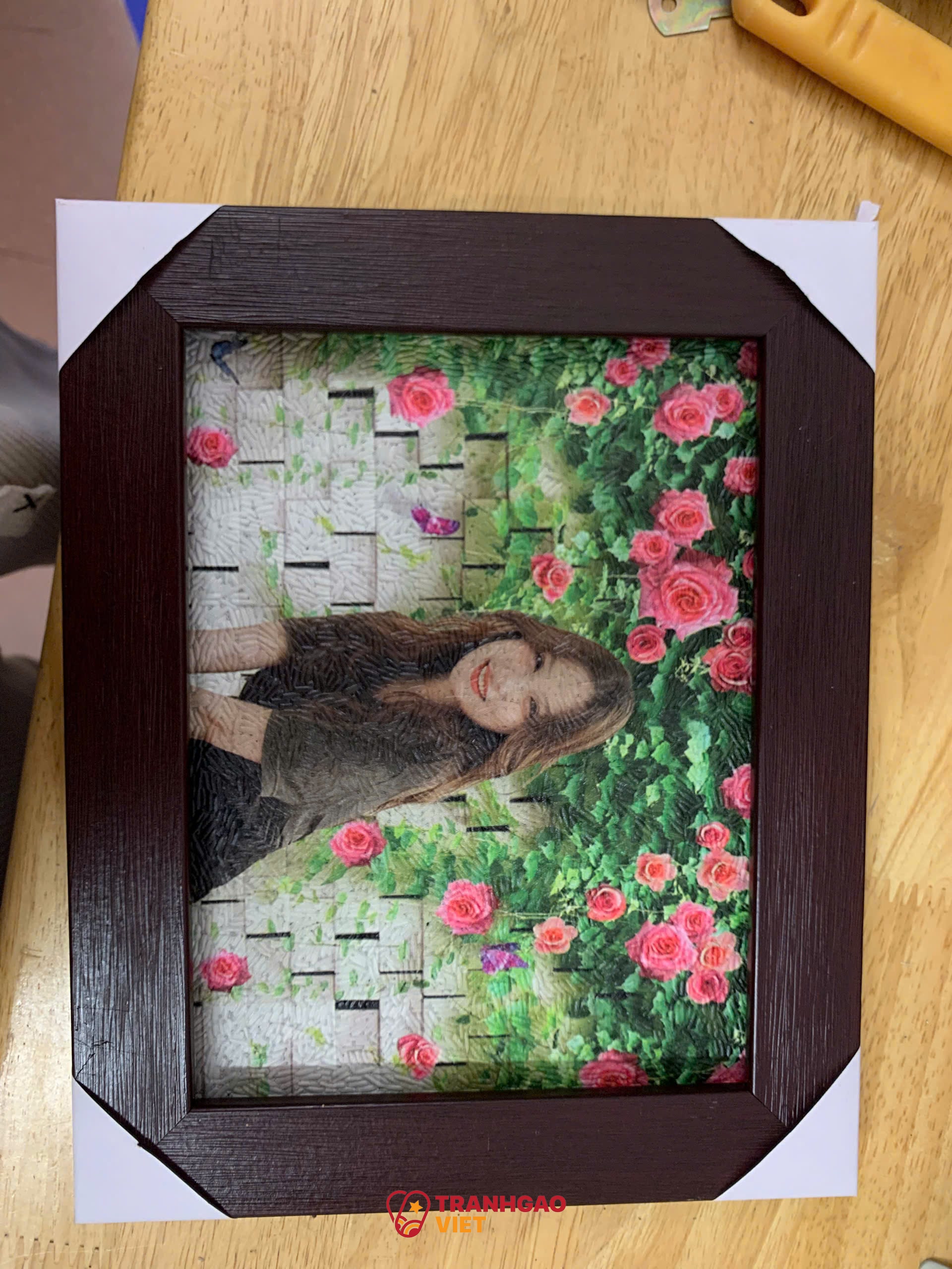 Tranh Gạo Chân Dung tại Hậu Giang Hình ảnh Tranh Gạo Chân Dung tại Hậu Giang - Ảnh thực tế sản phẩm Tranh Gạo