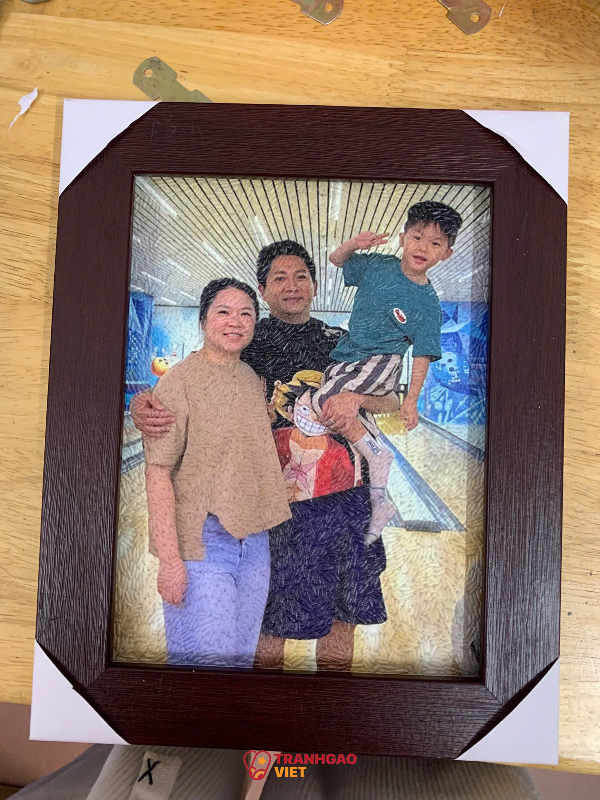 Tranh Gạo Chân Dung tại Hưng Yên Hình ảnh Tranh Gạo Chân Dung tại Hưng Yên - Ảnh thực tế sản phẩm Tranh Gạo