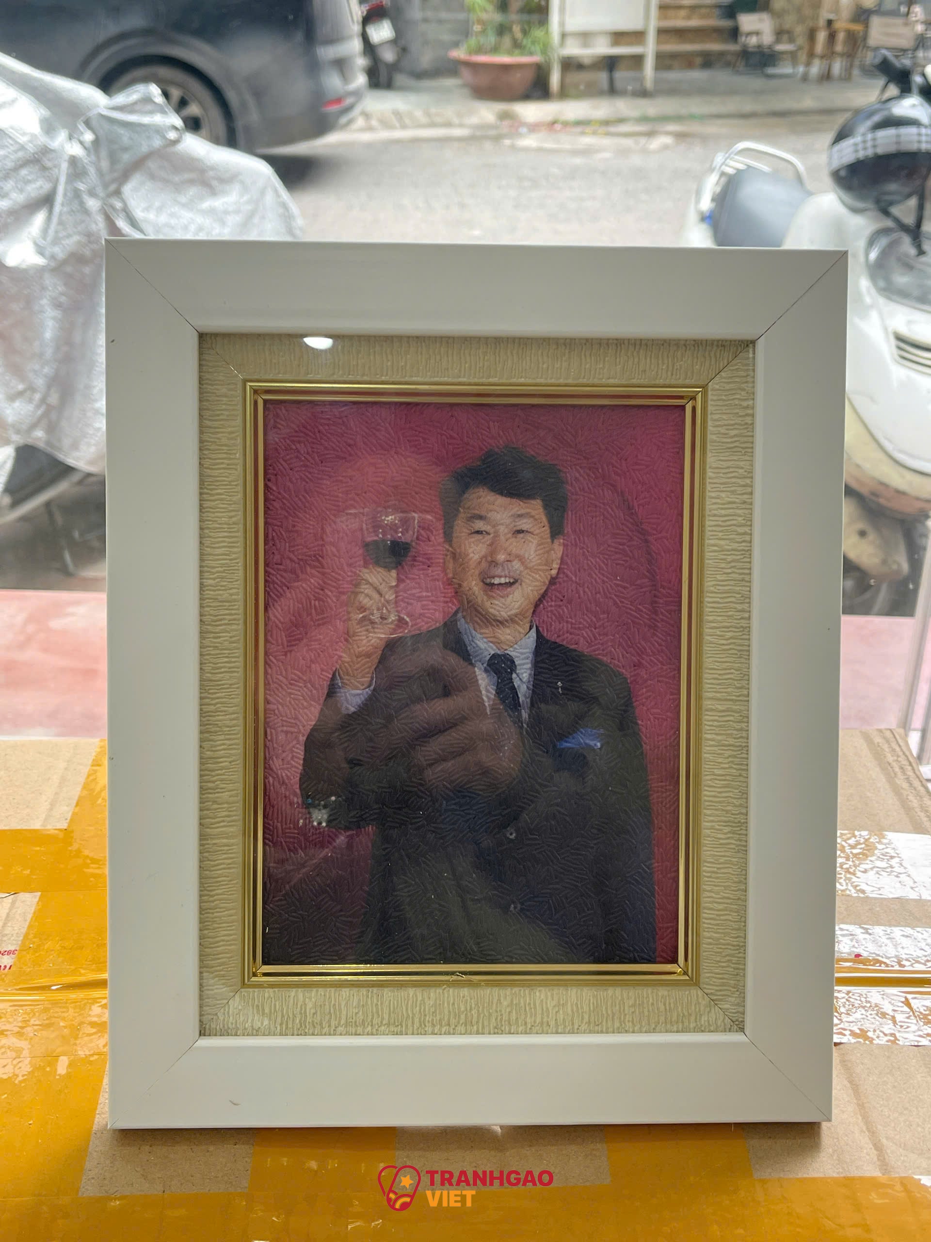 Tranh Gạo Chân Dung tại Kiên Giang Hình ảnh Tranh Gạo Chân Dung tại Kiên Giang - Ảnh thực tế sản phẩm Tranh Gạo