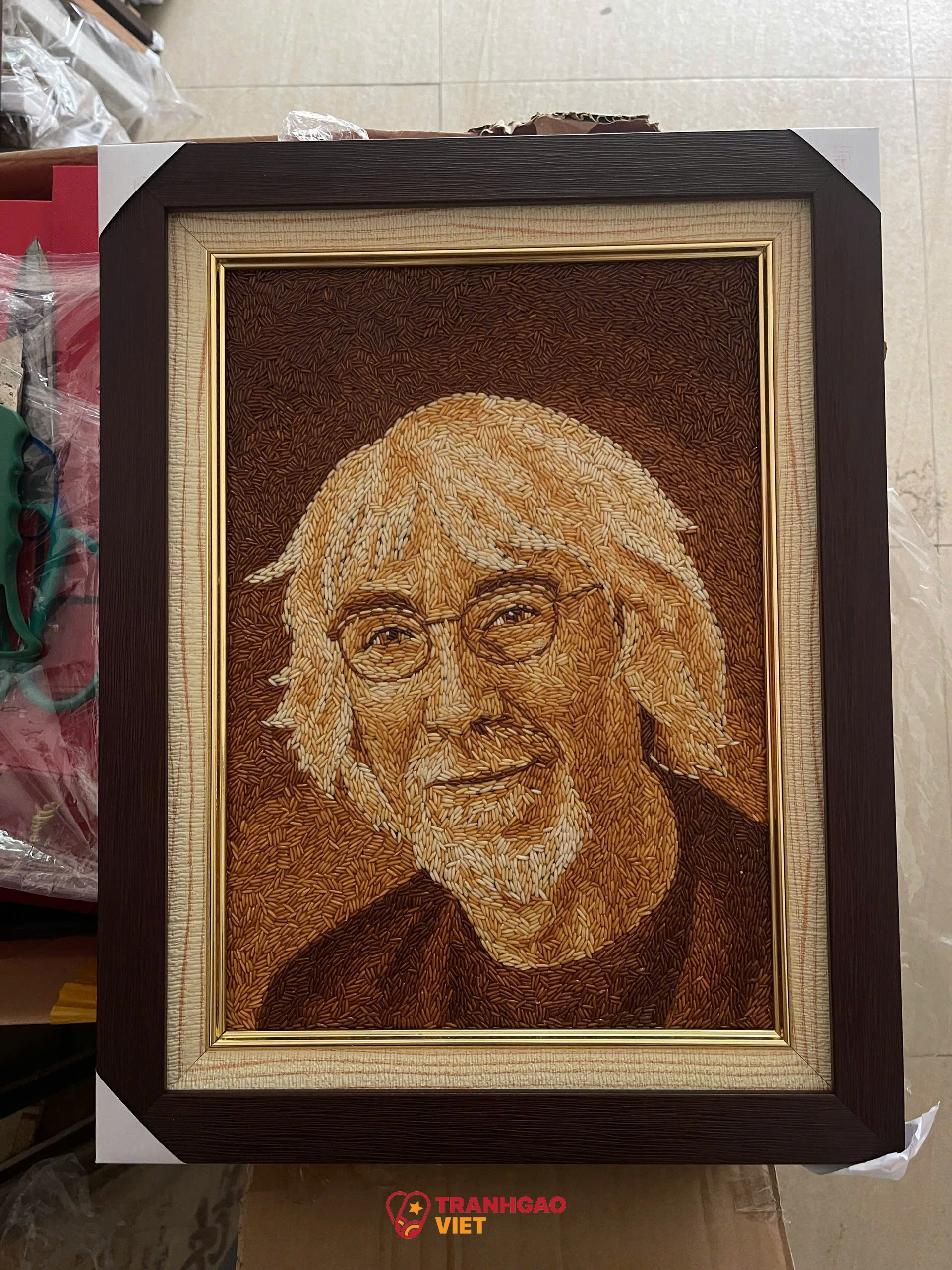 Tranh Gạo Chân Dung tại Quảng Nam Hình ảnh Tranh Gạo Chân Dung tại Quảng Nam - Ảnh thực tế sản phẩm Tranh Gạo