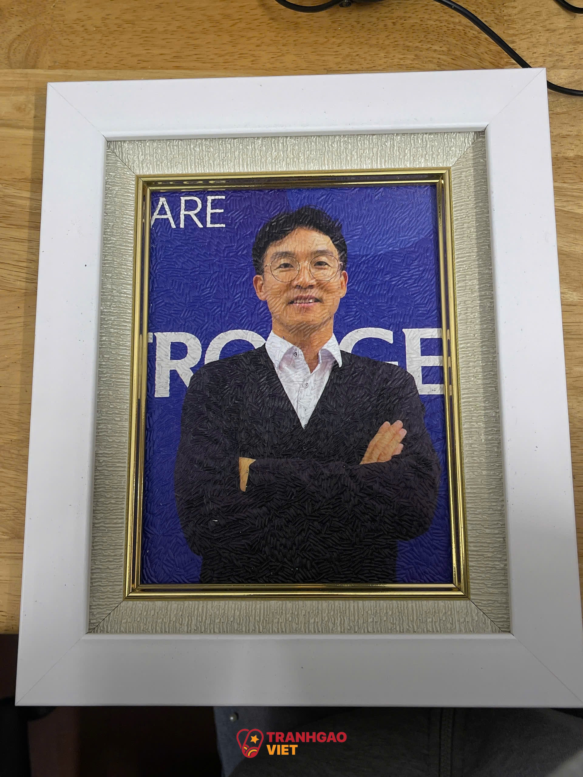 Tranh Gạo Chân Dung tại Trà Vinh Hình ảnh Tranh Gạo Chân Dung tại Trà Vinh - Ảnh thực tế sản phẩm Tranh Gạo