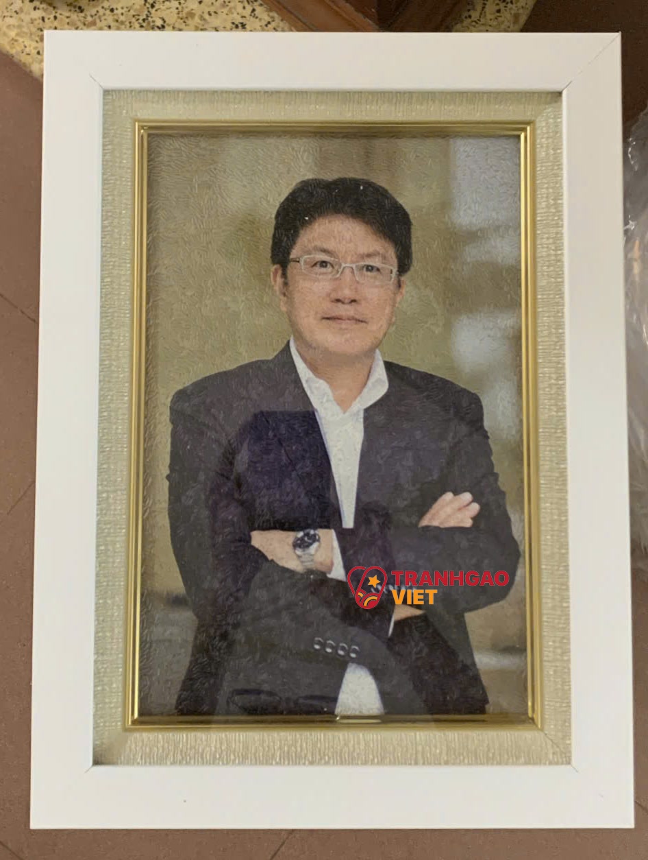 Tranh Gạo Chân Dung tại Vĩnh Long Hình ảnh Tranh Gạo Chân Dung tại Vĩnh Long - Ảnh thực tế sản phẩm Tranh Gạo