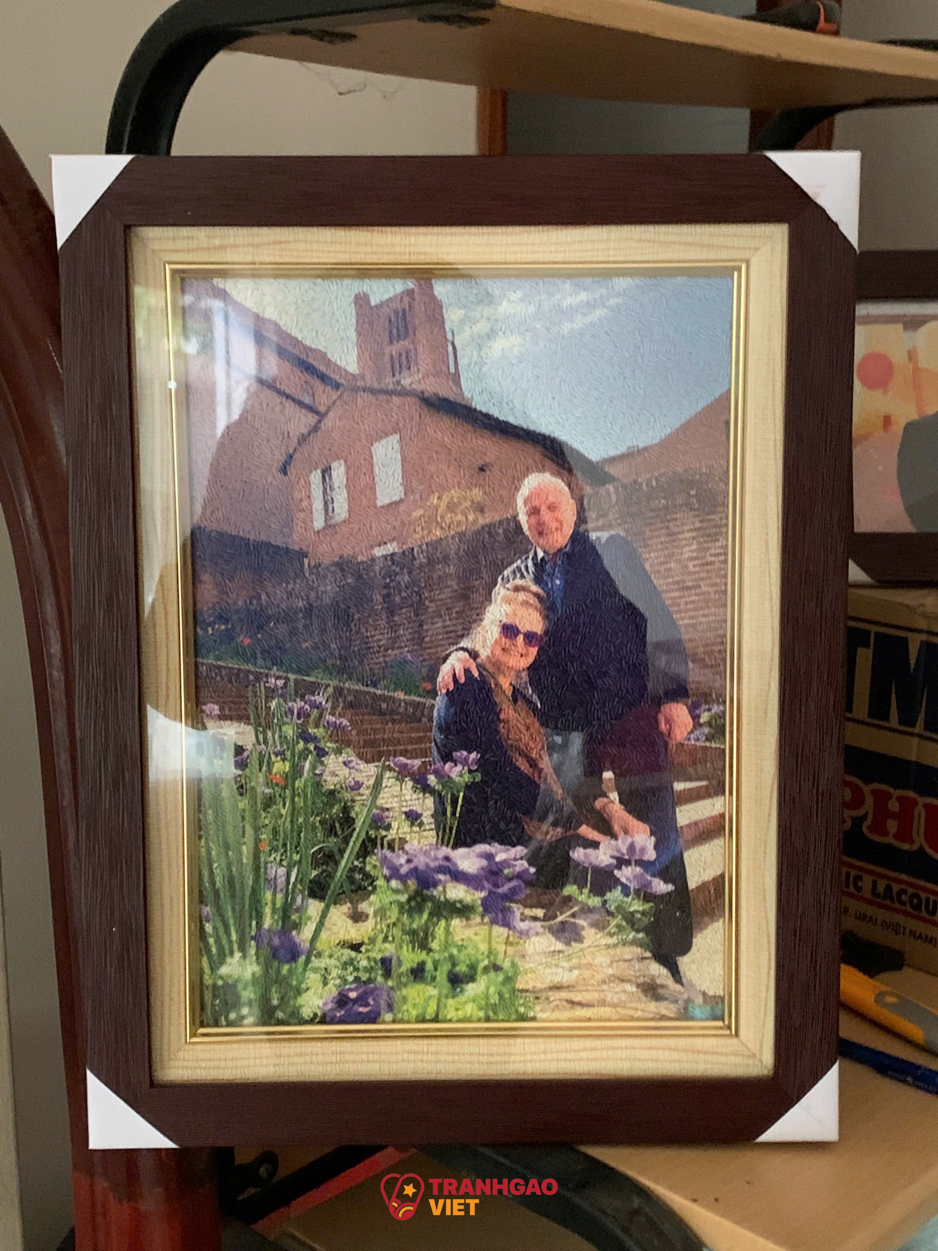 Tranh Gạo Màu Chân Dung Thủ Công Cao Cấp Hình ảnh Tranh Gạo Màu Chân Dung Thủ Công Cao Cấp - Ảnh thực tế sản phẩm Tranh Gạo