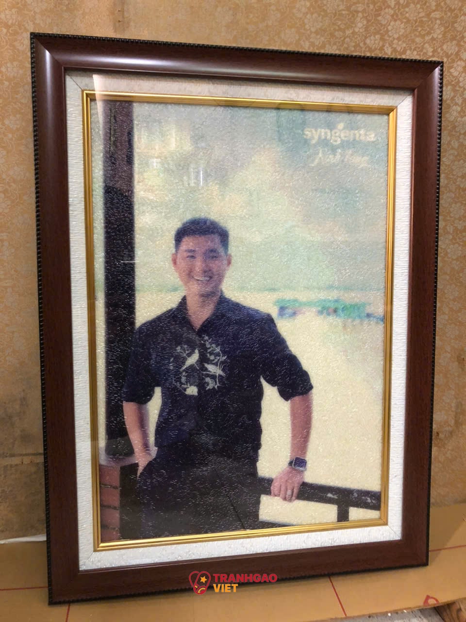 Tranh Gạo Chân Dung Chế Tác Thủ Công Hình ảnh Tranh Gạo Chân Dung Chế Tác Thủ Công - Ảnh thực tế sản phẩm Tranh Gạo