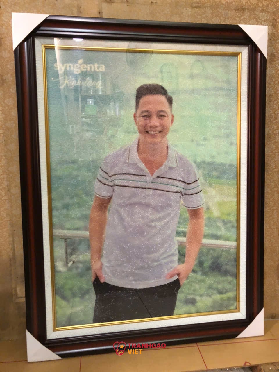 Tranh Gạo Chân Dung Đặt Theo Ảnh Hình ảnh Tranh Gạo Chân Dung Đặt Theo Ảnh - Ảnh thực tế sản phẩm Tranh Gạo