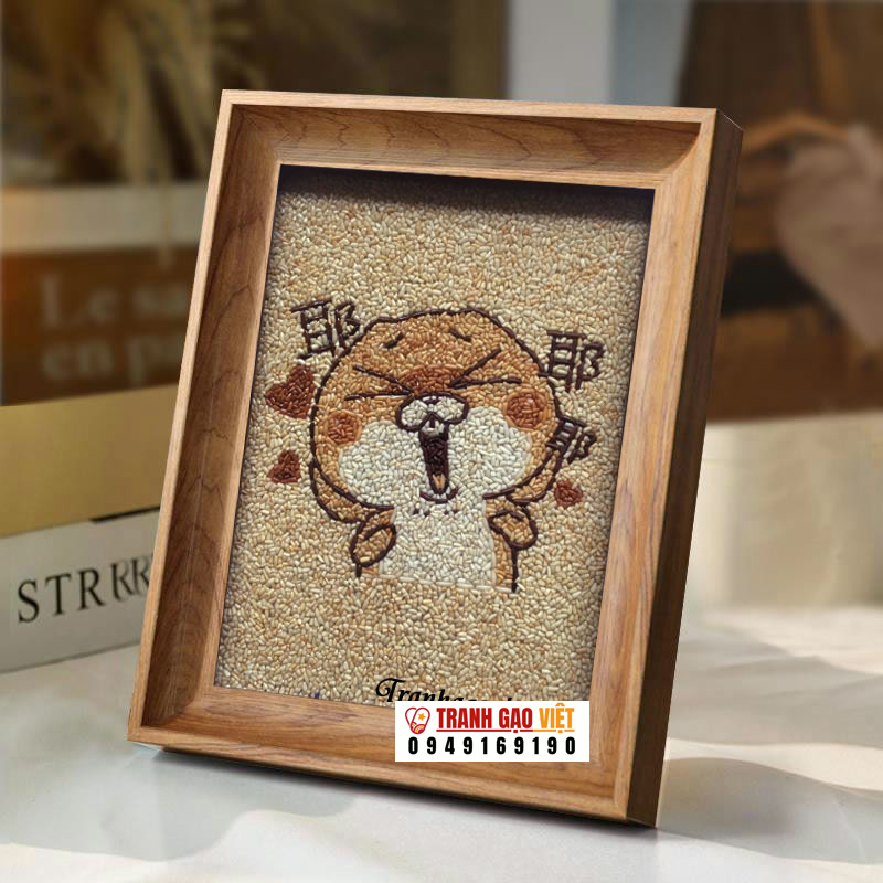 Tranh để bàn đặt theo yêu cầu Hình ảnh Tranh để bàn đặt theo yêu cầu - Ảnh thực tế sản phẩm Tranh Gạo