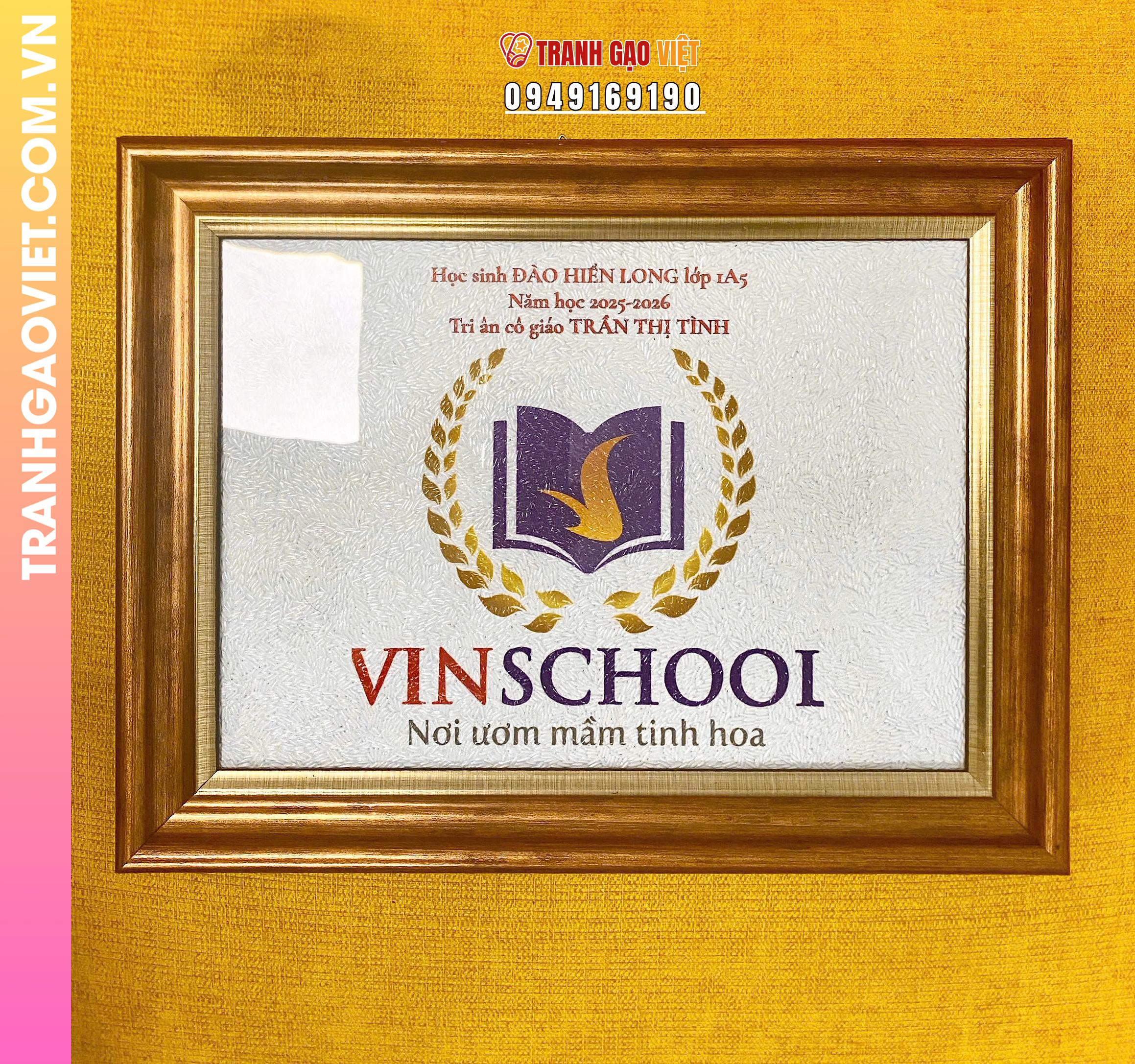 Tranh gạo màu Tri ân cô giáo Vinschool - Ảnh 2