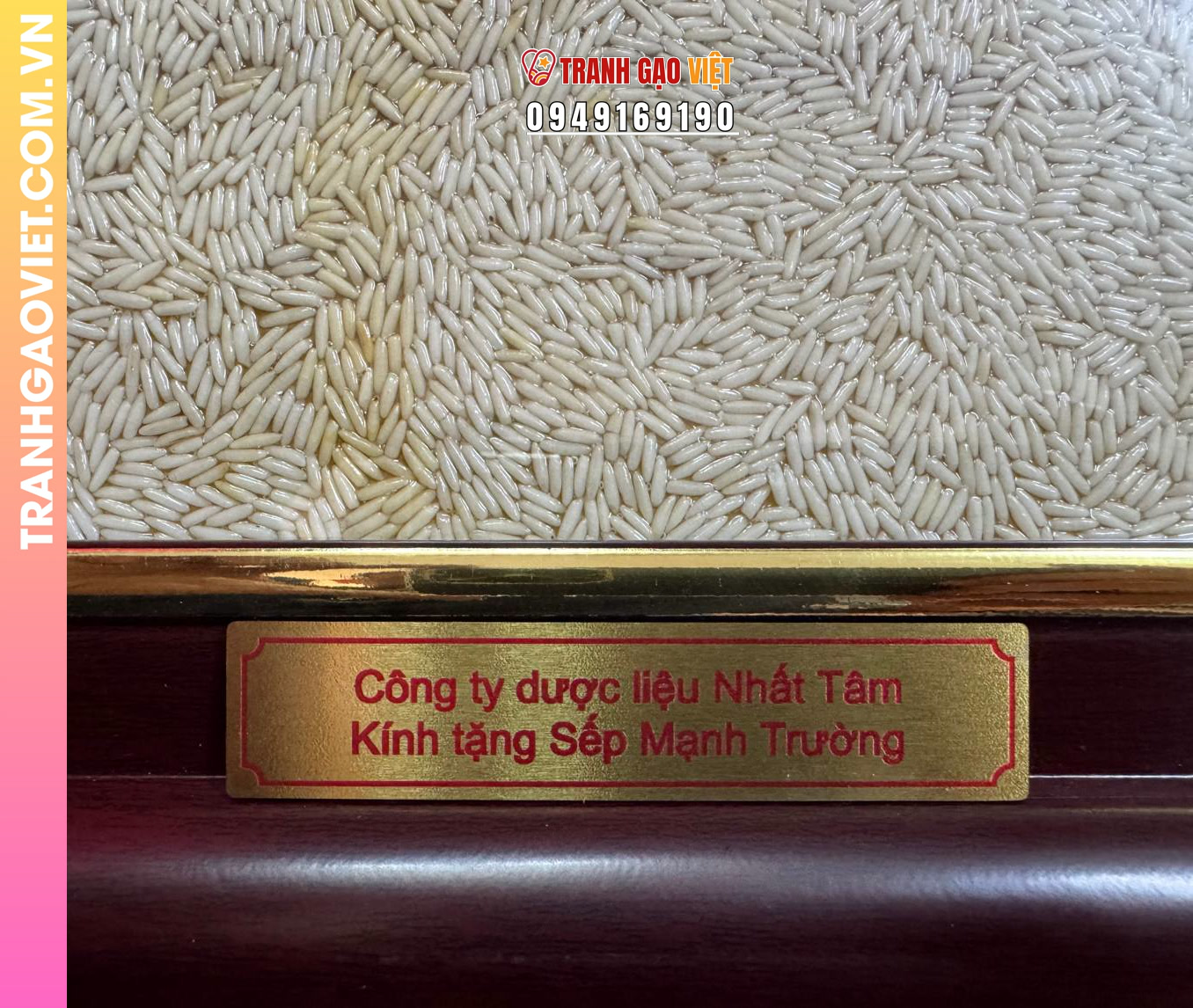 Tranh gạo chân dung quà tặng vinh danh Sếp của công ty Nhất Tâm - Ảnh 4
