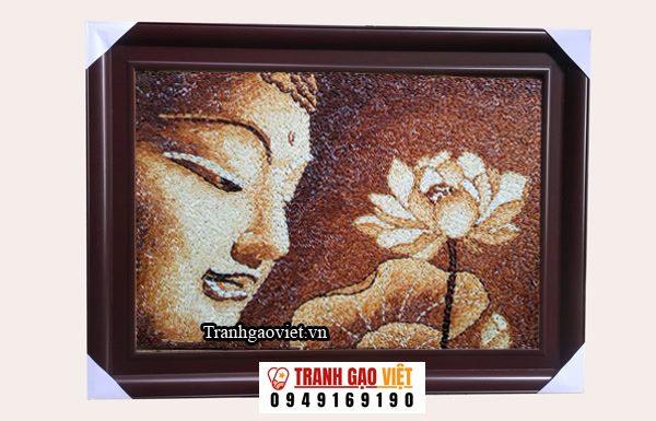Tranh phật Hình ảnh Tranh phật - Ảnh thực tế sản phẩm Tranh Gạo