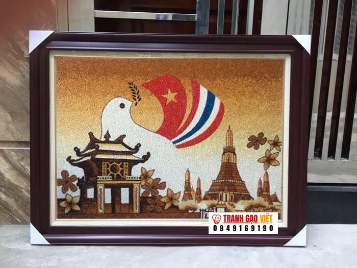 Quà tặng Thái Lan THD-030 Hình ảnh Quà tặng Thái Lan THD-030 - Ảnh thực tế sản phẩm Tranh Gạo