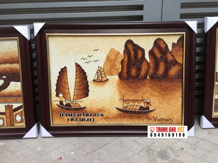 Vịnh Hạ Long Hình ảnh Vịnh Hạ Long - Ảnh thực tế sản phẩm Tranh Gạo