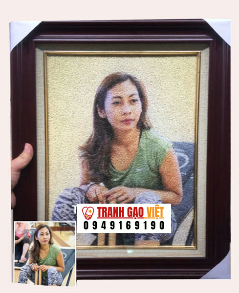 Tranh tặng người bạn nước ngoài Hình ảnh Tranh tặng người bạn nước ngoài - Ảnh thực tế sản phẩm Tranh Gạo