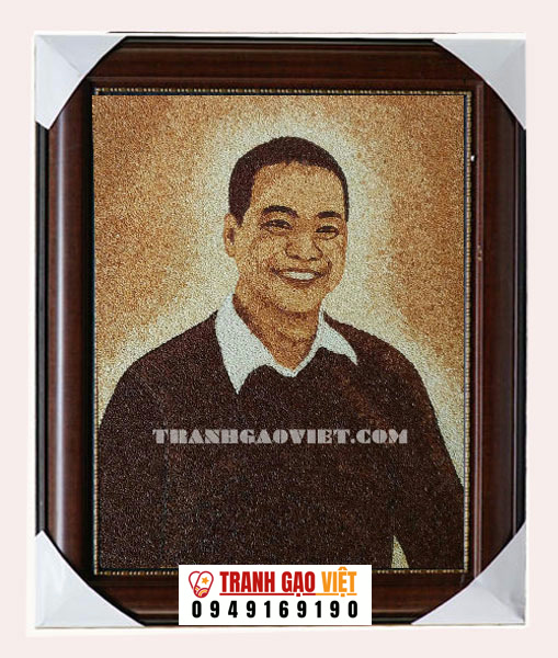 Quà tặng - tranh chân dung Hình ảnh Quà tặng - tranh chân dung - Ảnh thực tế sản phẩm Tranh Gạo