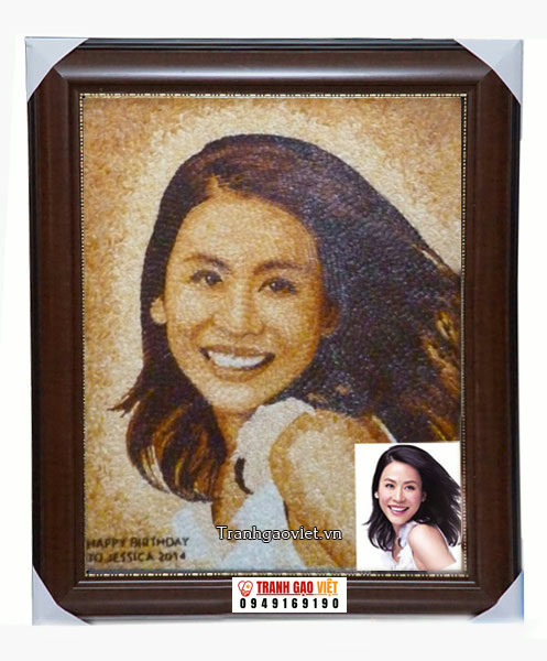 Chân dung diễn viên Hình ảnh Chân dung diễn viên - Ảnh thực tế sản phẩm Tranh Gạo