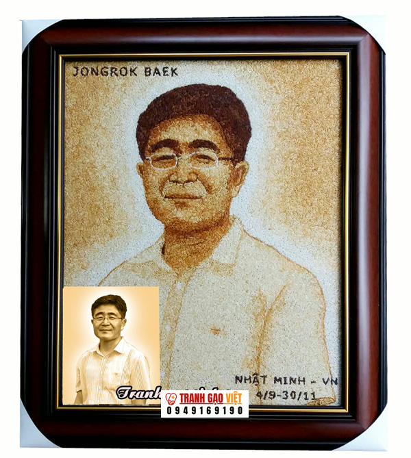 Tranh đặt của Nhật Minh VN Hình ảnh Tranh đặt của Nhật Minh VN - Ảnh thực tế sản phẩm Tranh Gạo