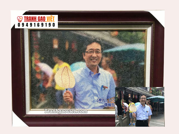 Quà tặng người Nhật Hình ảnh Quà tặng người Nhật - Ảnh thực tế sản phẩm Tranh Gạo