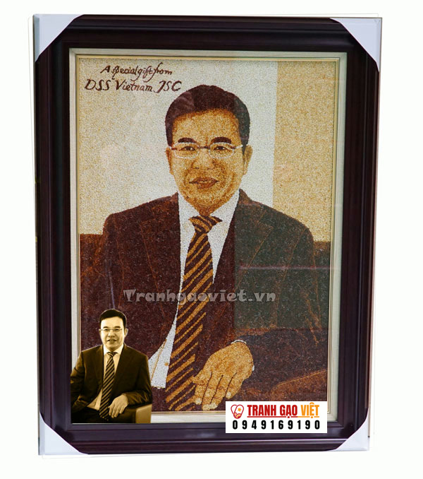 Chân dung khách hàng Dss Việt Nam Hình ảnh Chân dung khách hàng Dss Việt Nam - Ảnh thực tế sản phẩm Tranh Gạo