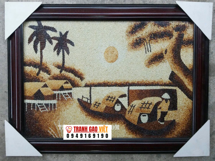 Sông nước VN Hình ảnh Sông nước VN - Ảnh thực tế sản phẩm Tranh Gạo