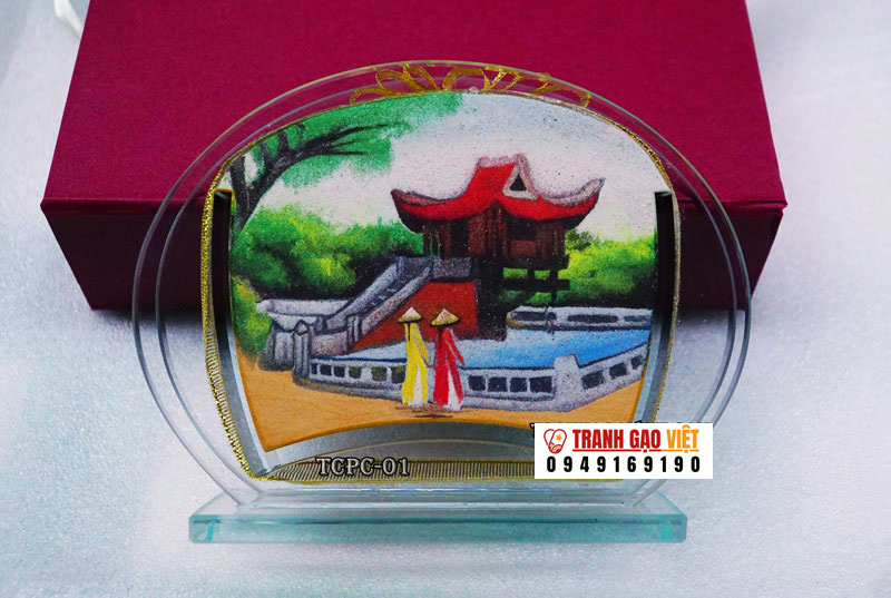 Chùa một cột hà nội Hình ảnh Chùa một cột hà nội - Ảnh thực tế sản phẩm Tranh Gạo