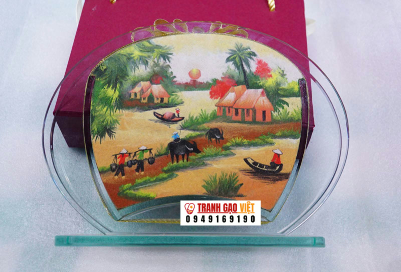 Phong cảnh quê hương việt nam Hình ảnh Phong cảnh quê hương việt nam - Ảnh thực tế sản phẩm Tranh Gạo