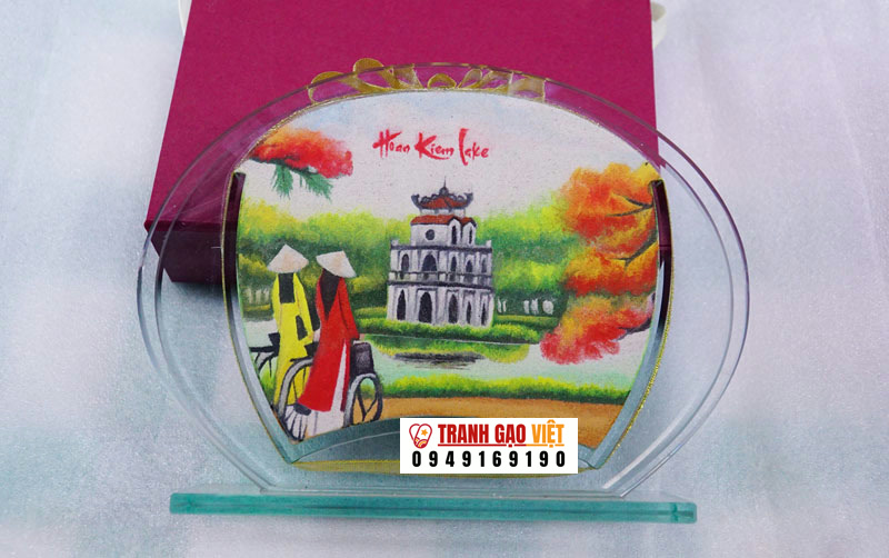 Hoàn kiếm lake Hình ảnh Hoàn kiếm lake - Ảnh thực tế sản phẩm Tranh Gạo