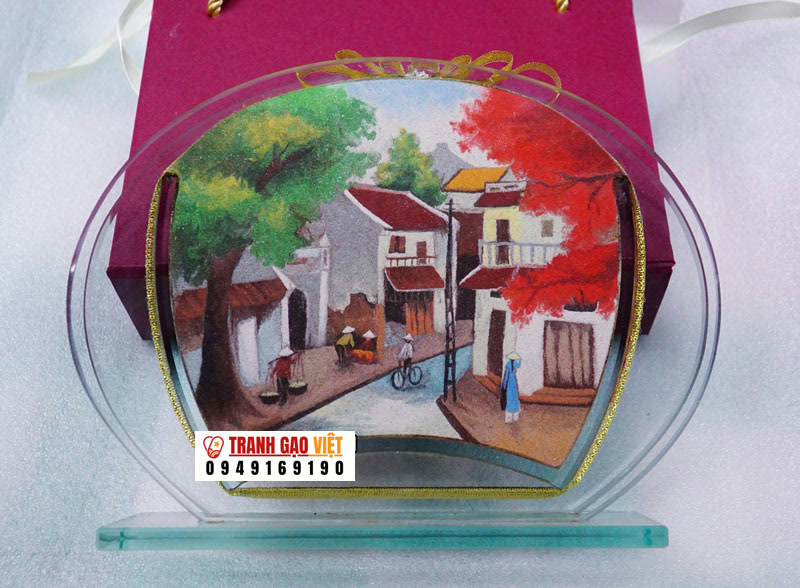 Phố cổ hà nội Hình ảnh Phố cổ hà nội - Ảnh thực tế sản phẩm Tranh Gạo