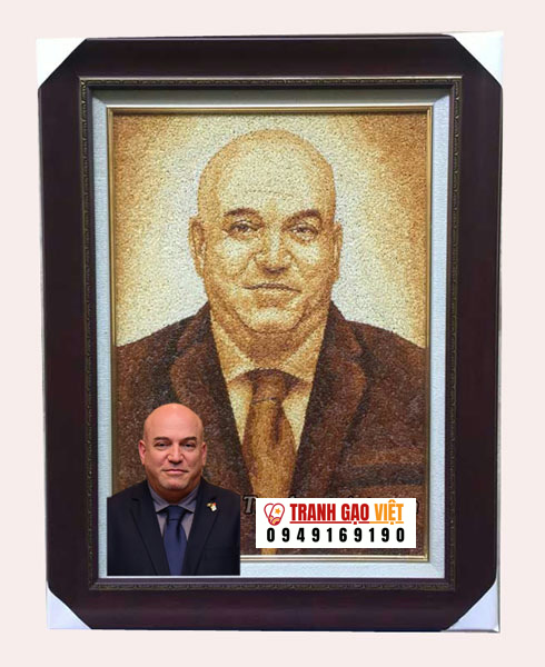 Chân dung người châu âu Hình ảnh Chân dung người châu âu - Ảnh thực tế sản phẩm Tranh Gạo