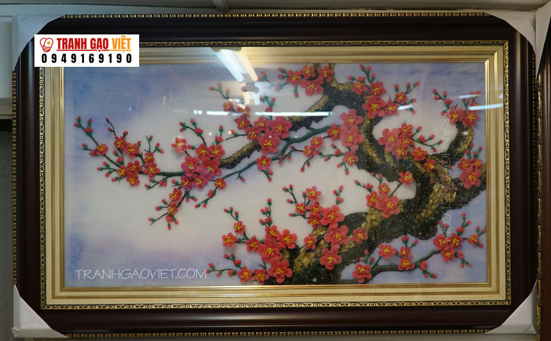 Hoa đào Hình ảnh Hoa đào - Ảnh thực tế sản phẩm Tranh Gạo