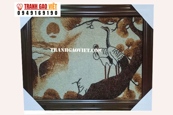 Tùng hạc diên niên Hình ảnh Tùng hạc diên niên - Ảnh thực tế sản phẩm Tranh Gạo