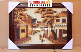 Tranh phố cổ Hà Nội mẫu 2