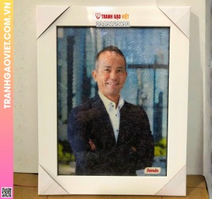 Tranh Gạo Chân Dung Vinh Danh Cống Hiến