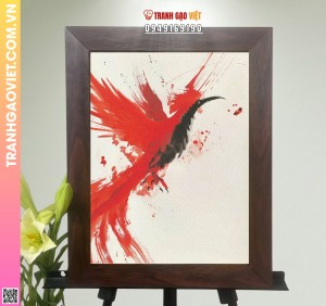 Tranh Gạo Chim Lửa