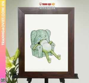 Tranh Gạo Chú Ếch Mệt Mỏi