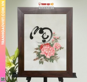 Tranh Gạo Chữ Mẹ