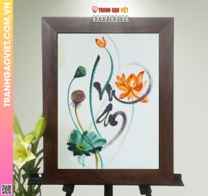 Tranh Gạo Chữ Vu Lan