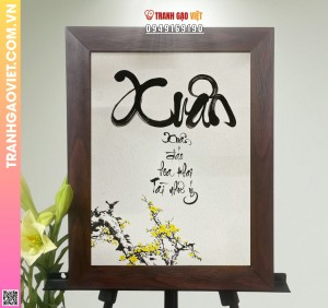 Tranh Gạo Chữ Xuân