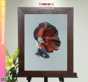 Tranh Gạo Dáng Cá Trọi