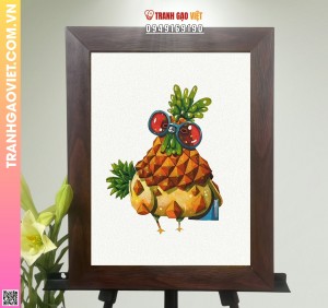 Tranh Gạo Gà Dứa