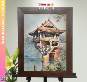 Tranh Gạo Màu Chùa Một Cột