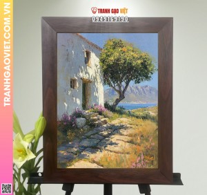 Tranh Gạo Màu Hồi Ức Trong Con