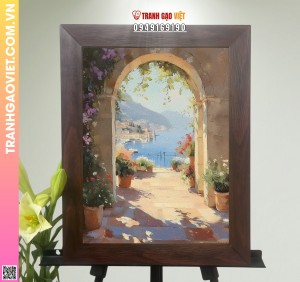 Tranh Gạo Màu Mái Vòm